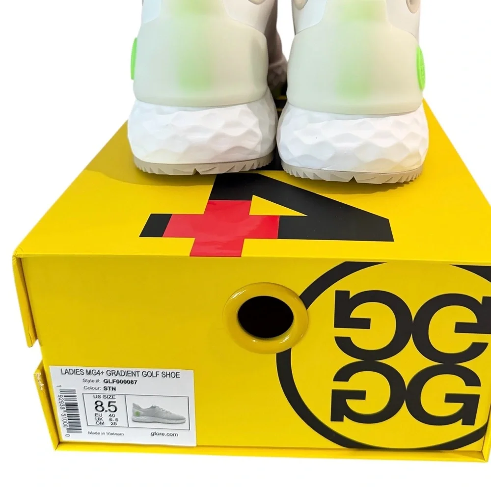 G/FORE Size 8.5 Waterproof Womens MG4+ Gradient Golf Shoes - Stone New in Box - Picture 6 of 9
